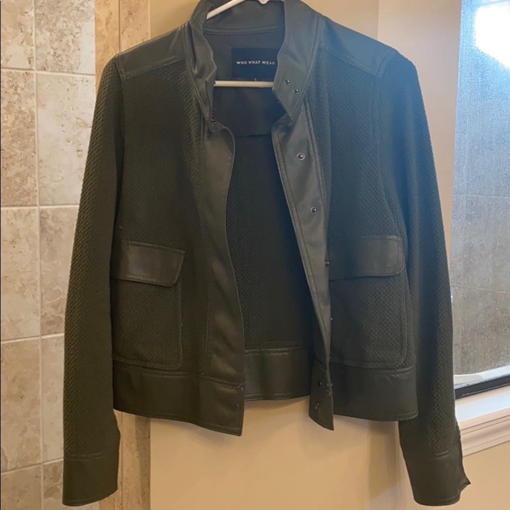 Olive green bomber
